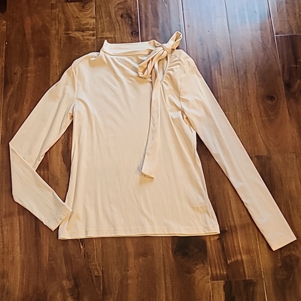 🎉Host Pick🎉 Iris & Ink Sid Neck Tie Bow Blouse Top